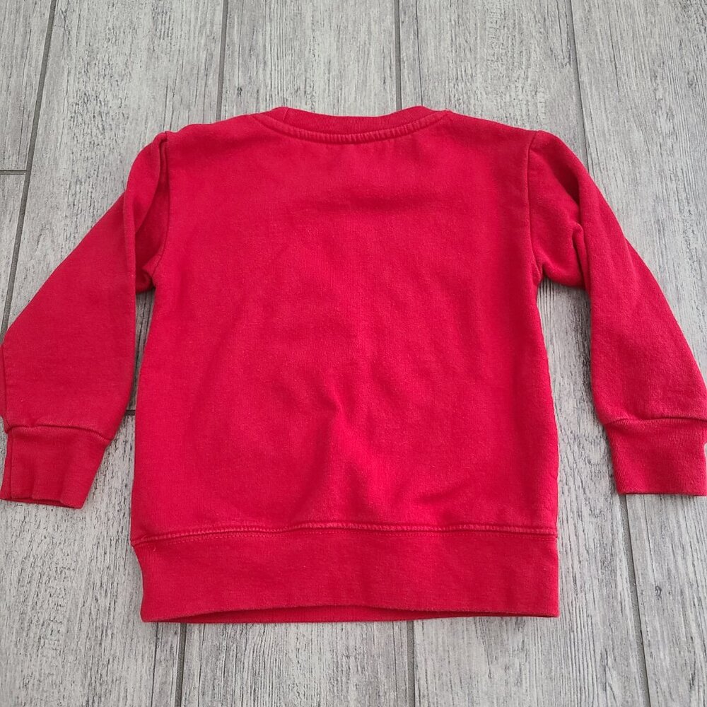 Disney Junior Pluto Christmas Holiday Sweatshirt Red Size Toddler 3T - Picture 5 of 6